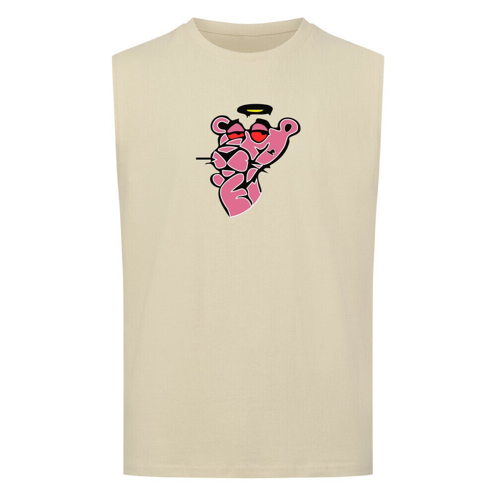 MJS Stoned Sleeveless Oversized Tee - MJS